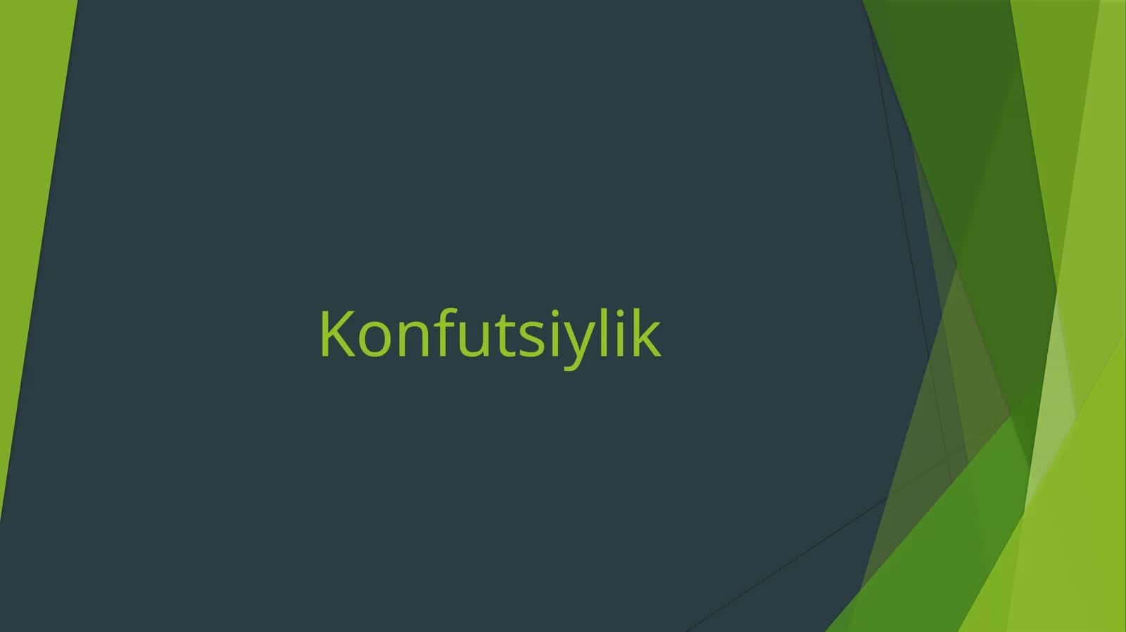 Konfutsiylik