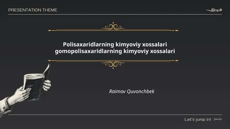 Polisaxaridlarning kimyoviy xossalari gomopolisaxaridlarning kimyoviy xossalari