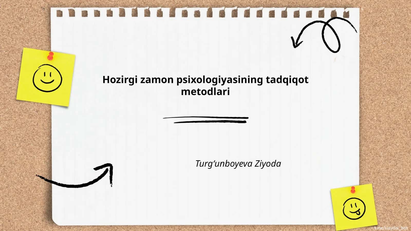Hozirgi zamon psixologiyasining tadqiqot metodlari