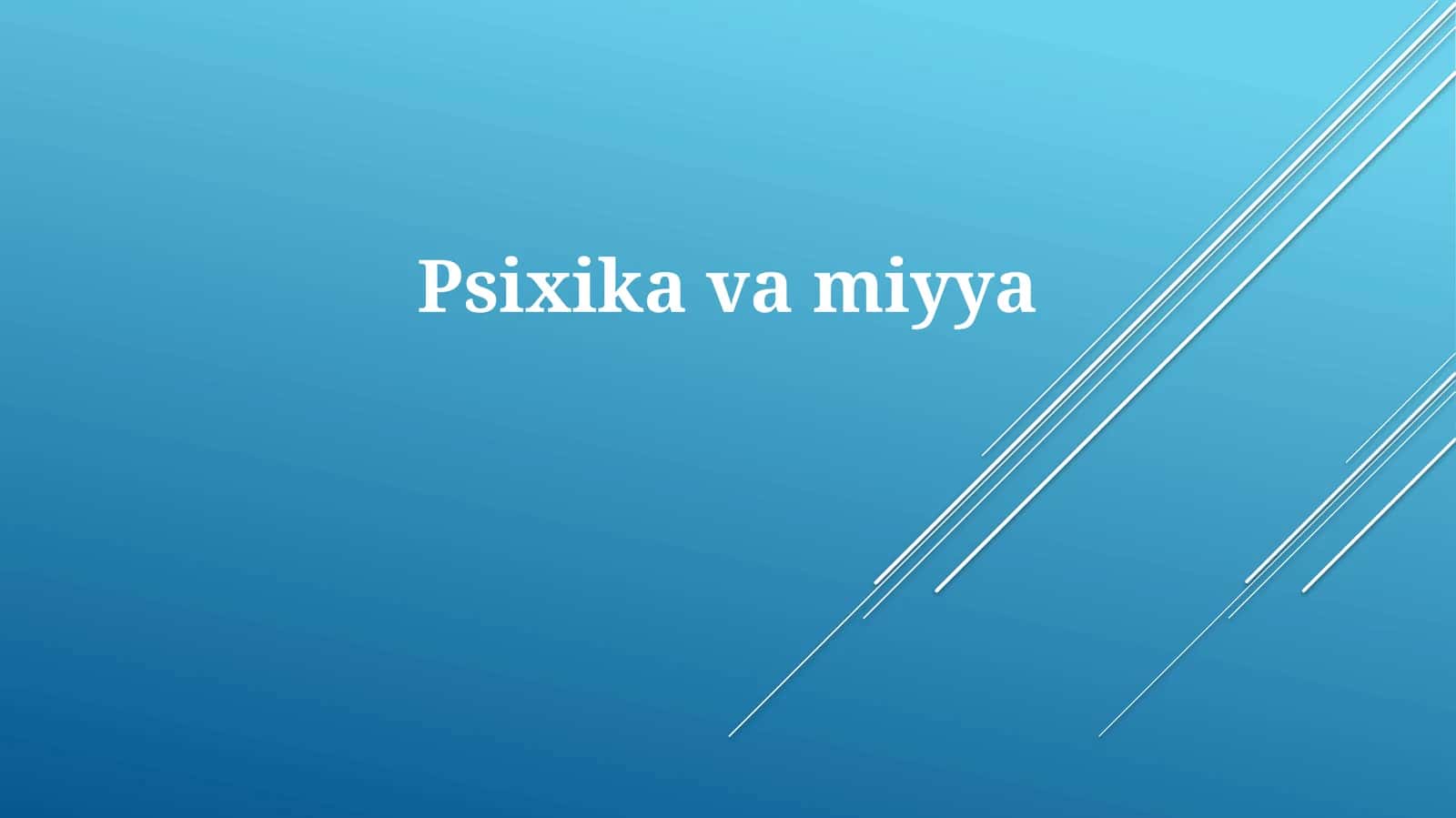 Psixikavamiyya