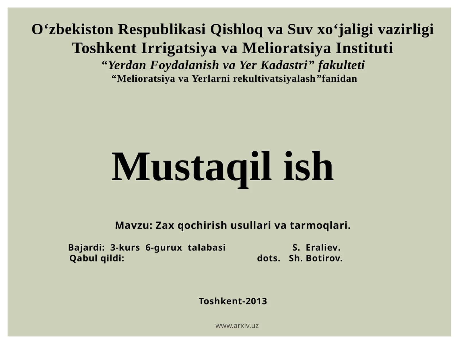Zax qochirish usullari va tarmoqlari