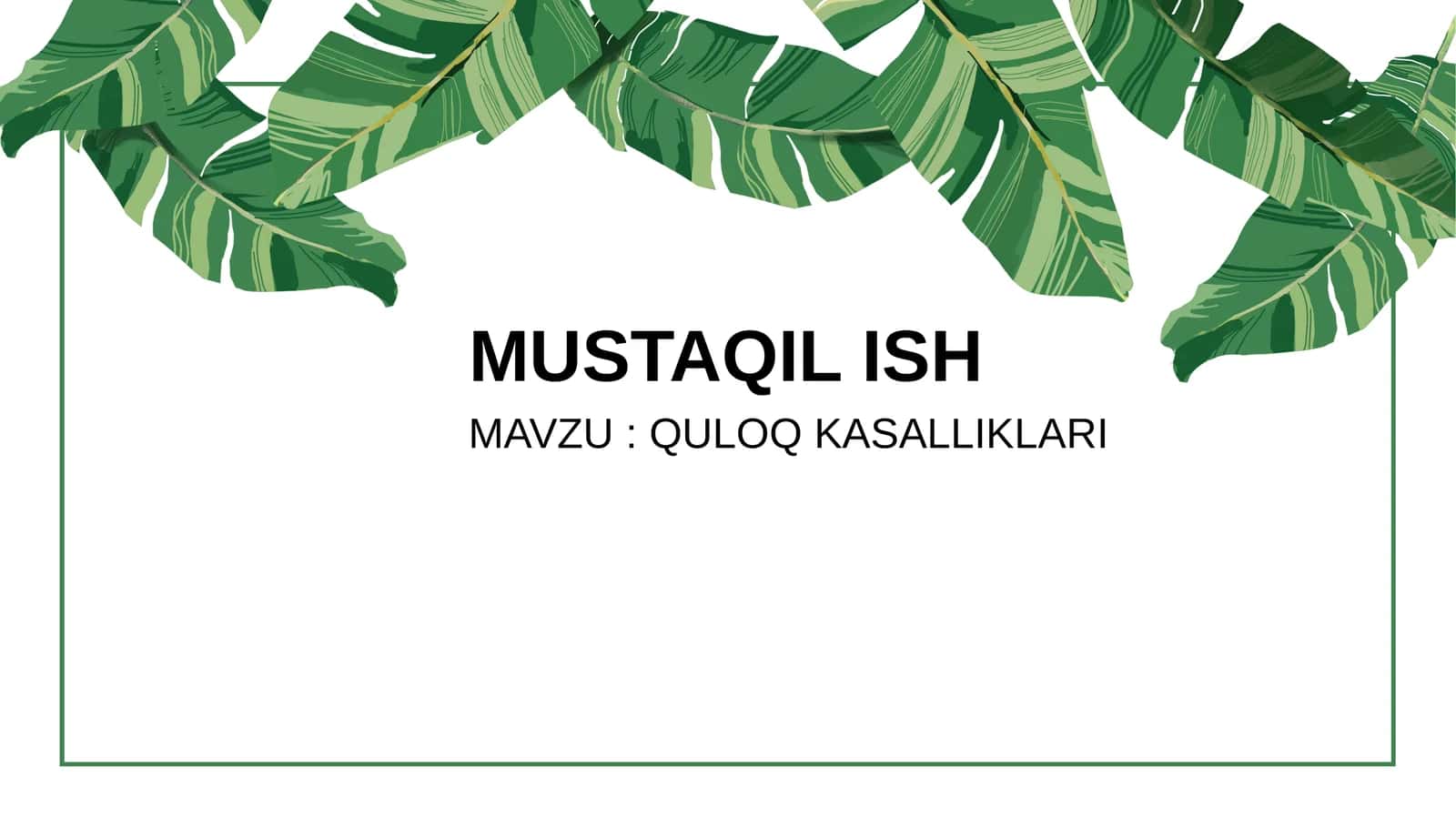 Quloq kasalliklari patanatomiyasi