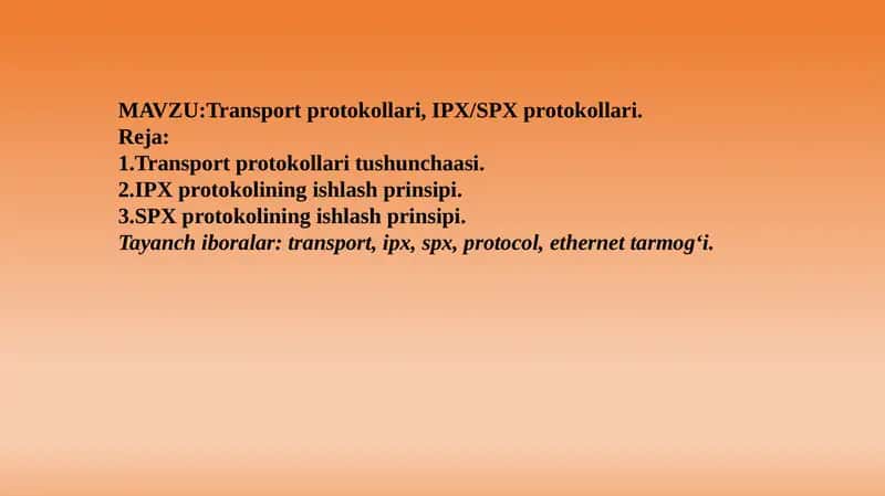 Transport protokollari