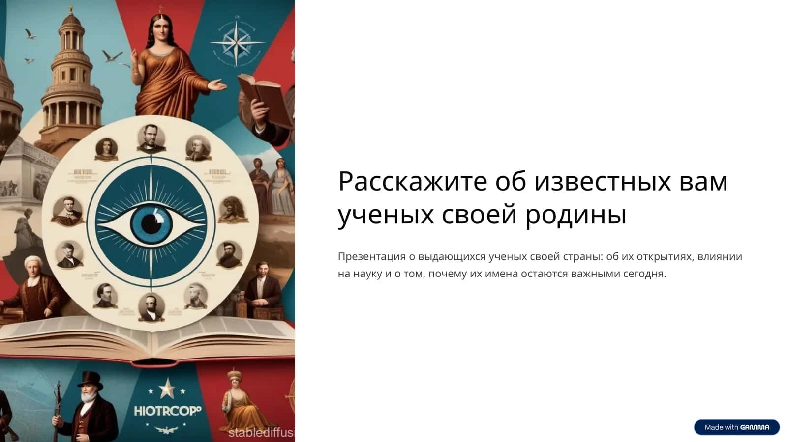 Презентация о выдающихся ученых своей страны
