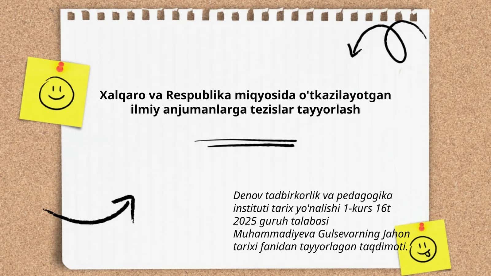Jahon tarixi fanidan tayyorlagan taqdimot