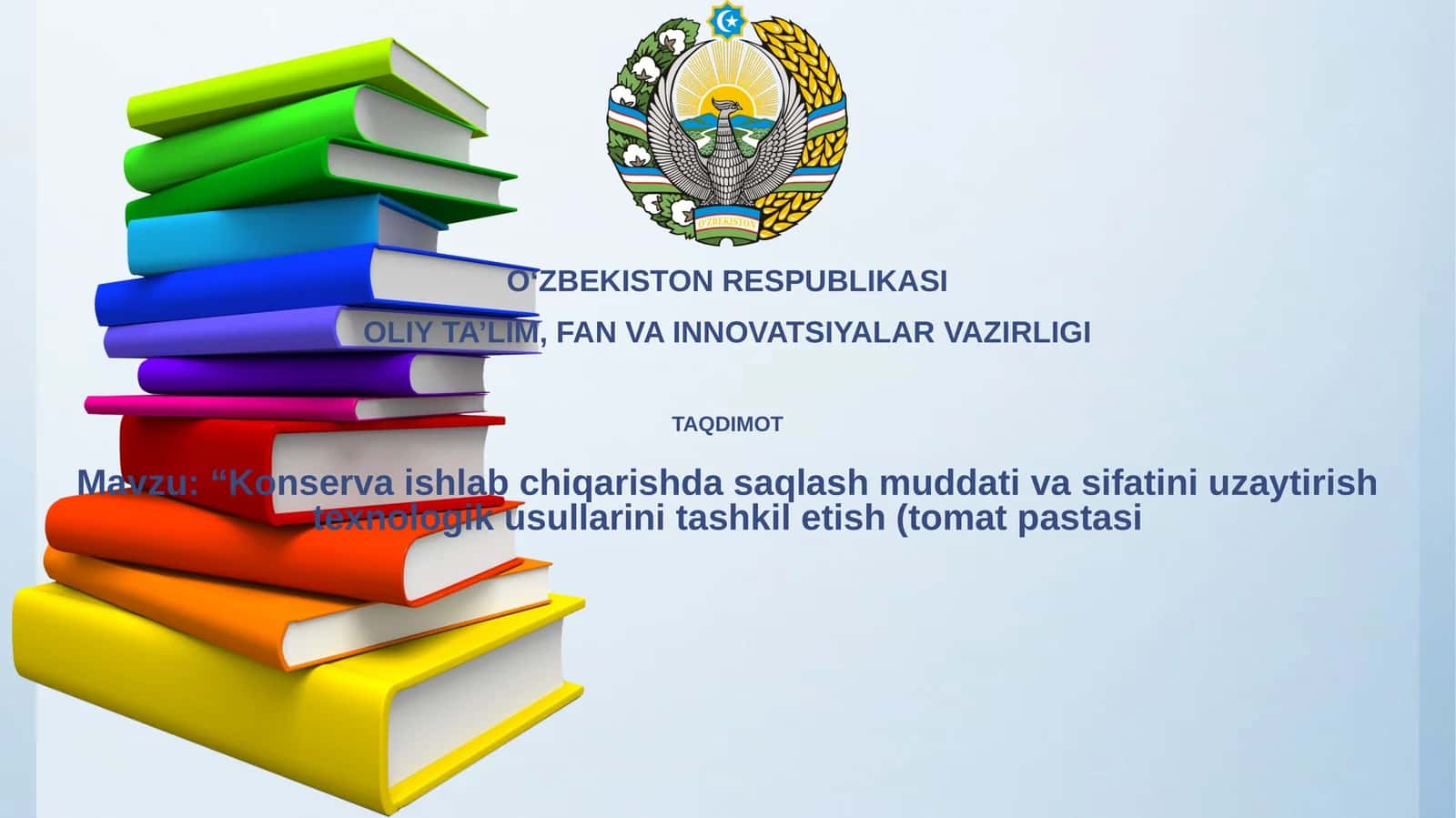 Tomat pastasi ishlab chiqarish jarayoni