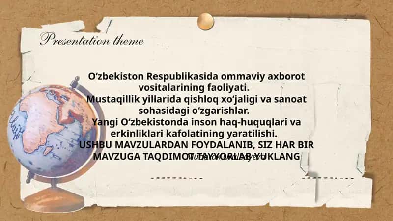 O‘zbekiston Respublikasida ommaviy axborot vositalarining faoliyati