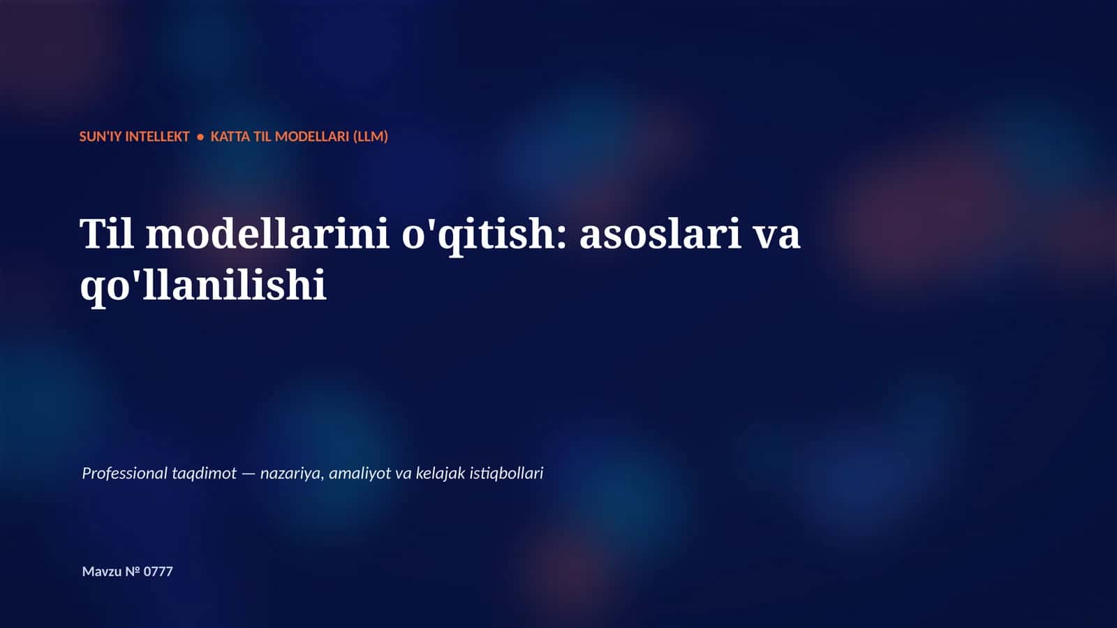 KATTA TIL MODELLARI (LLM)