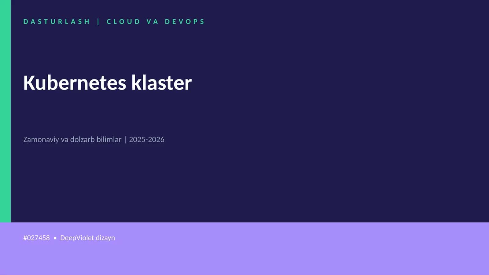 Kubernetes klaster
