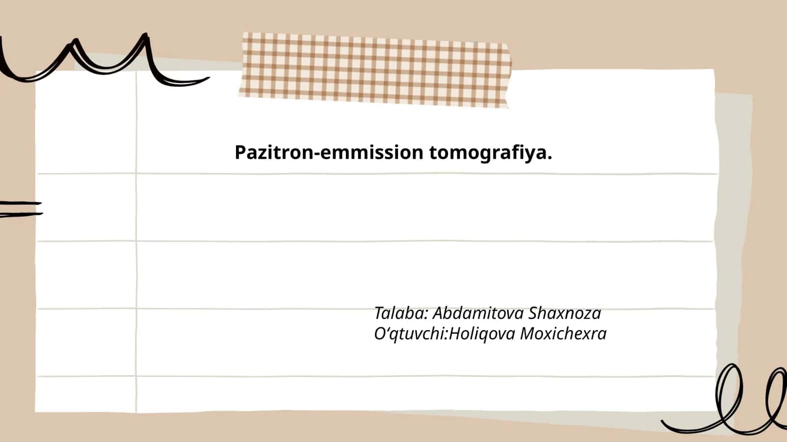 Pazitron-emmission tomografiya