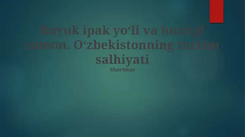 Buyuk Ipak Yo'li