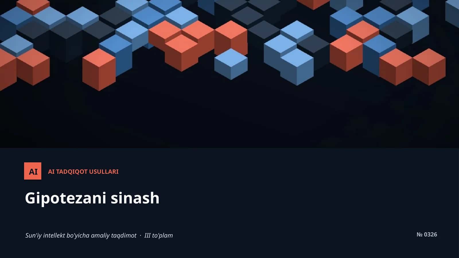 AI TADQIQOT USULLARI