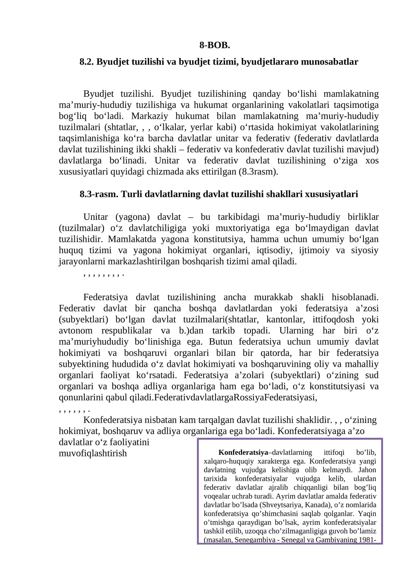 Byudjet tuzilishi va byudjet tizimi