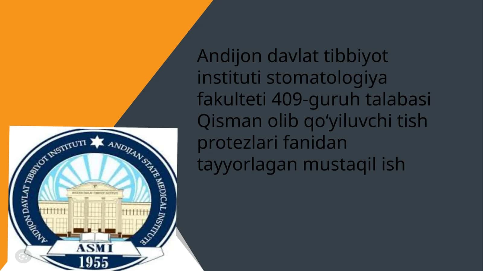 Tish qatorlari qisman nuqsonlari klinikasi