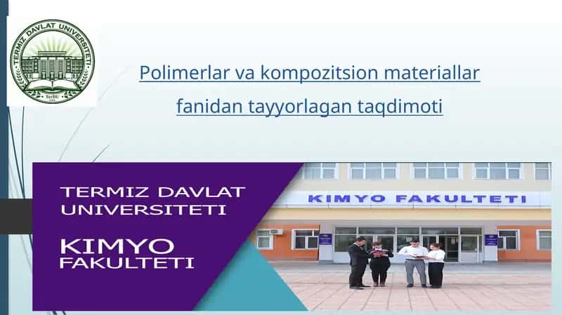 Polimer kompozitsion materiallar kelajagi – yangi istiqbolli qo'llash sohalari