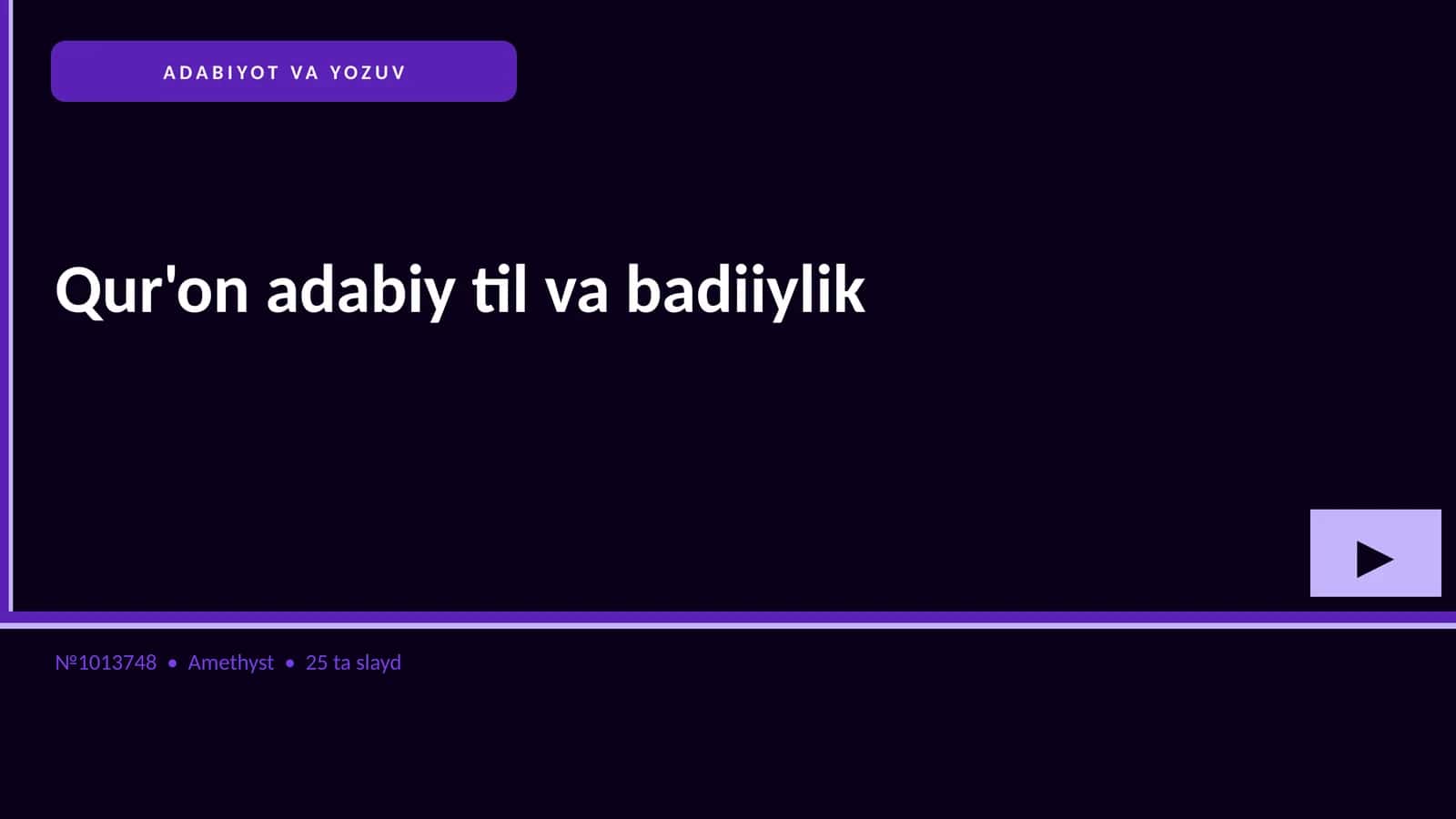 Qur'on adabiy til va badiiylik