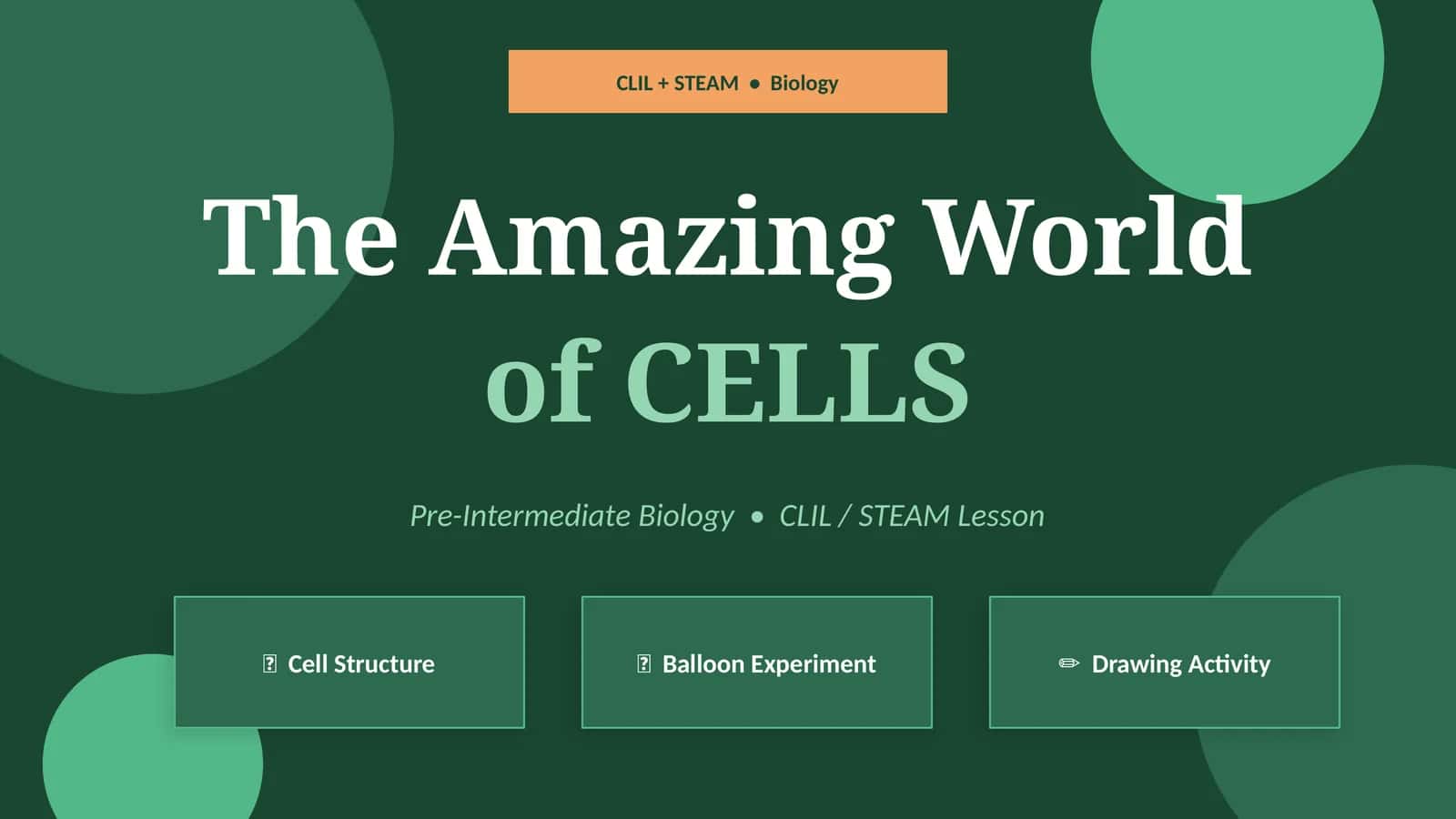 The Amazing World of Cells