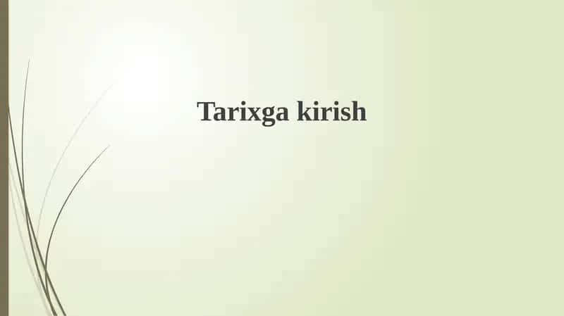 Tarixgakirish