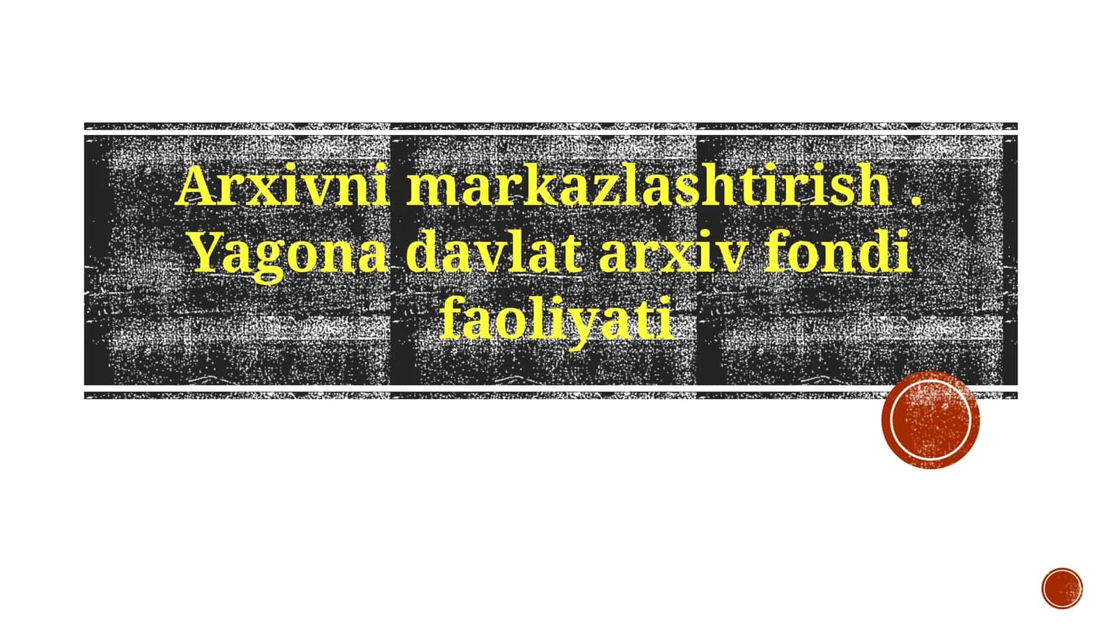 Davlat arxiv fondi (DAF) loyihalari