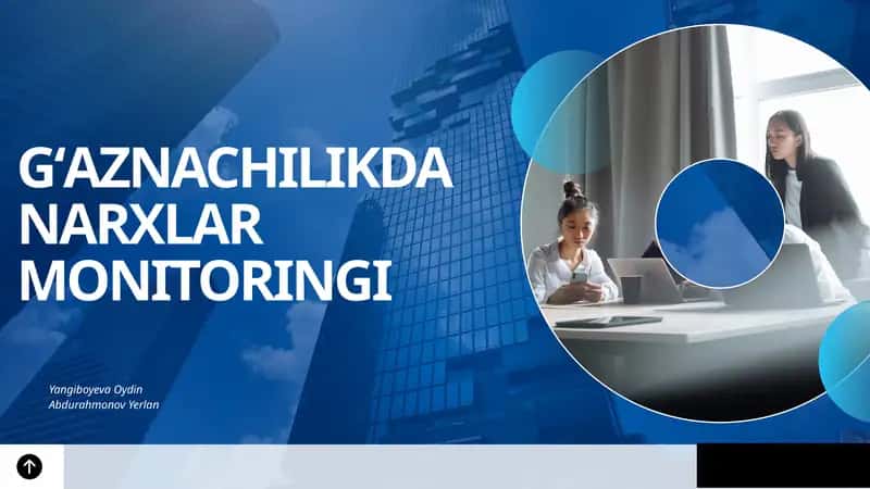 G'aznachilikda Narxlar monitoringgi