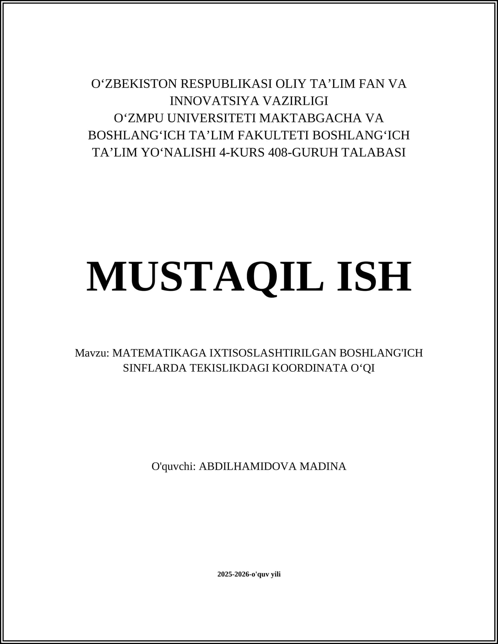 Koordinata o'qi: tushuncha va maqsad