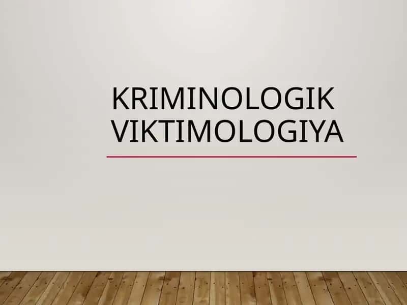 Kriminologik viktimologiya