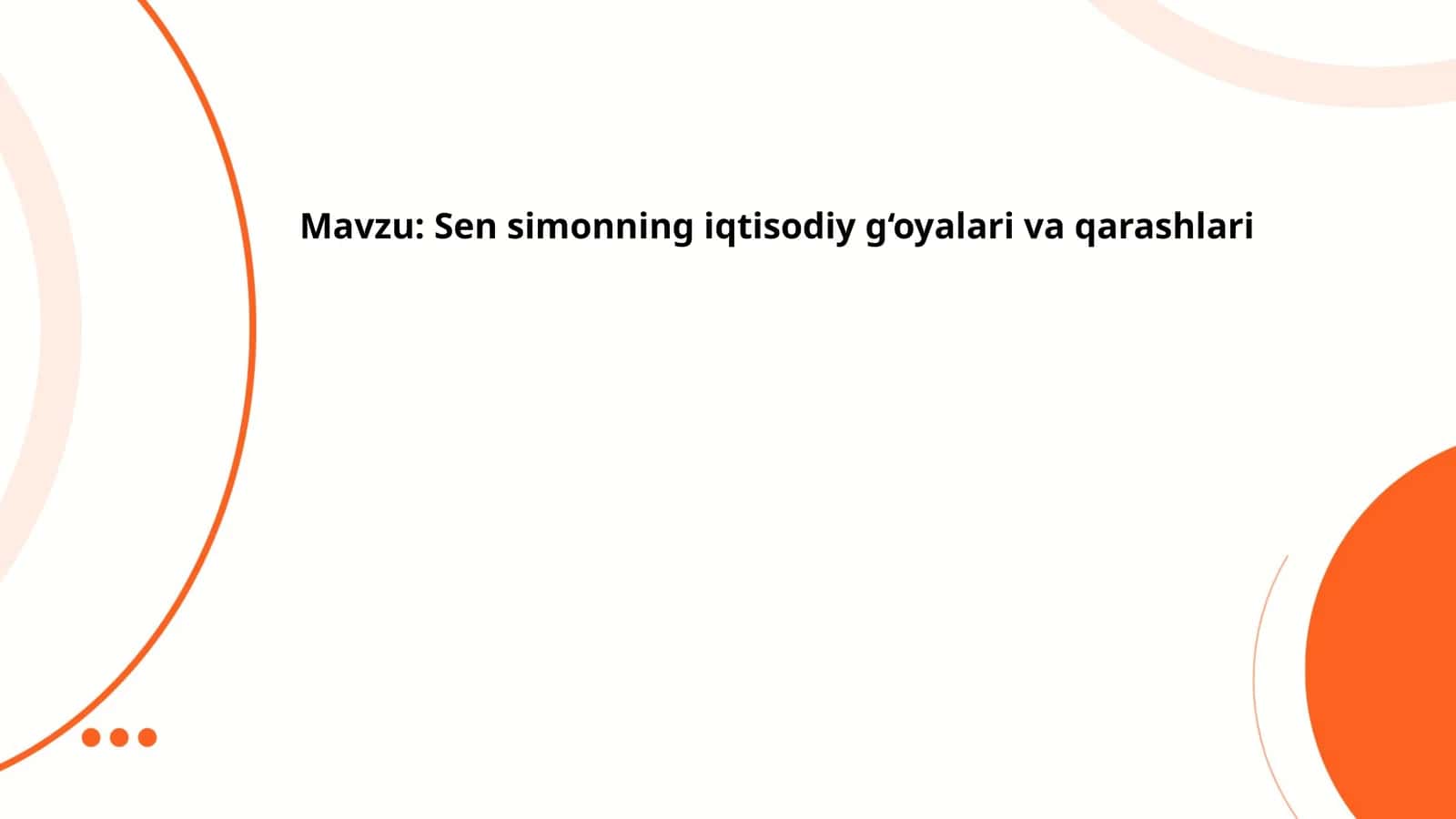 Sen Simonning iqtisodiy g‘oyalari va qarashlari