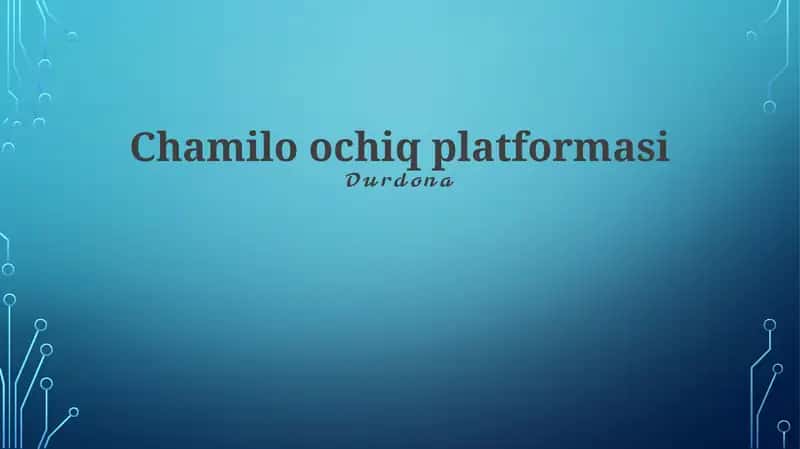 Chamilo ochiq platformasi