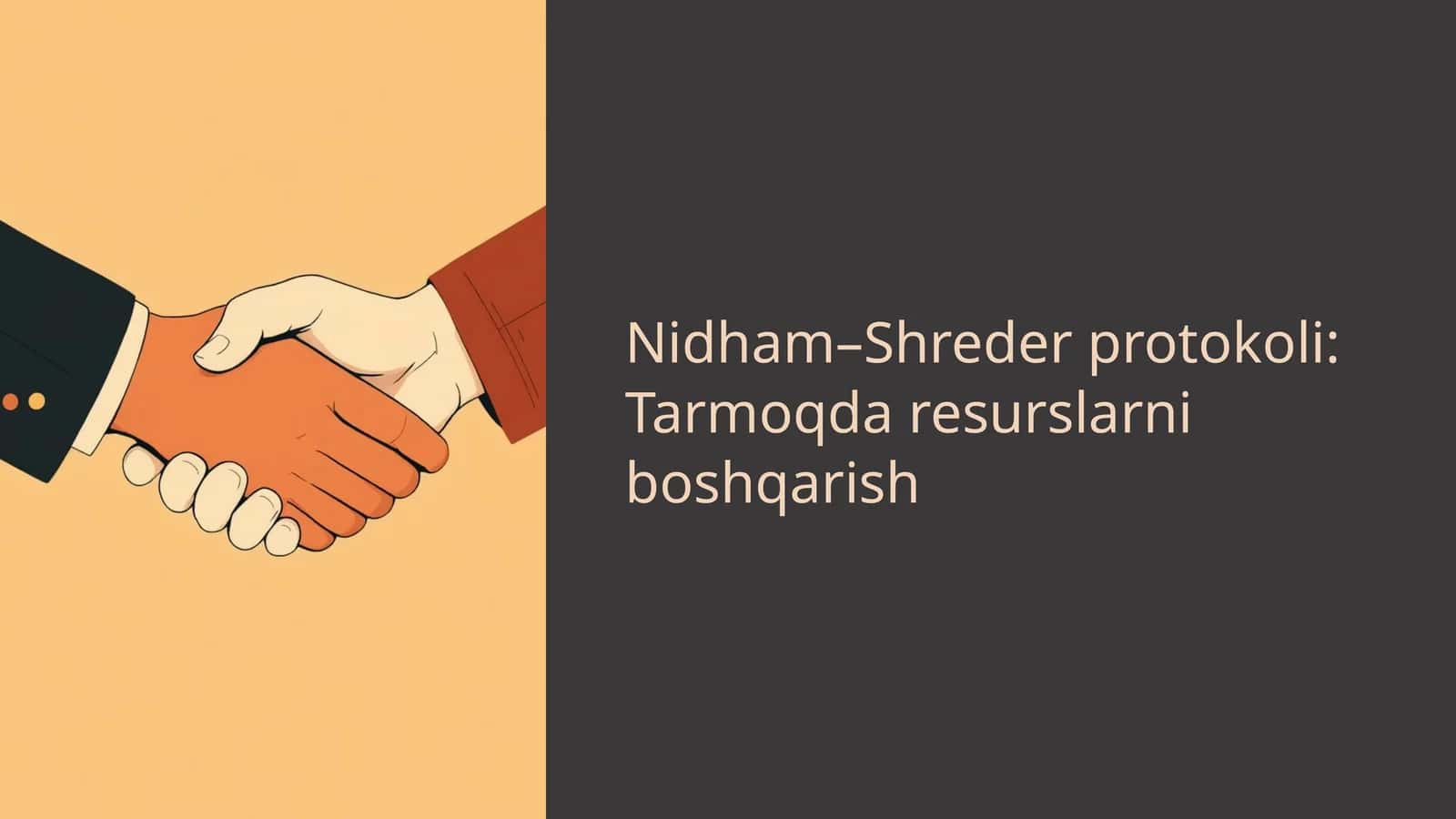 Nidham–Shreder protokoli: Tarmoqda resurslarni boshqarish