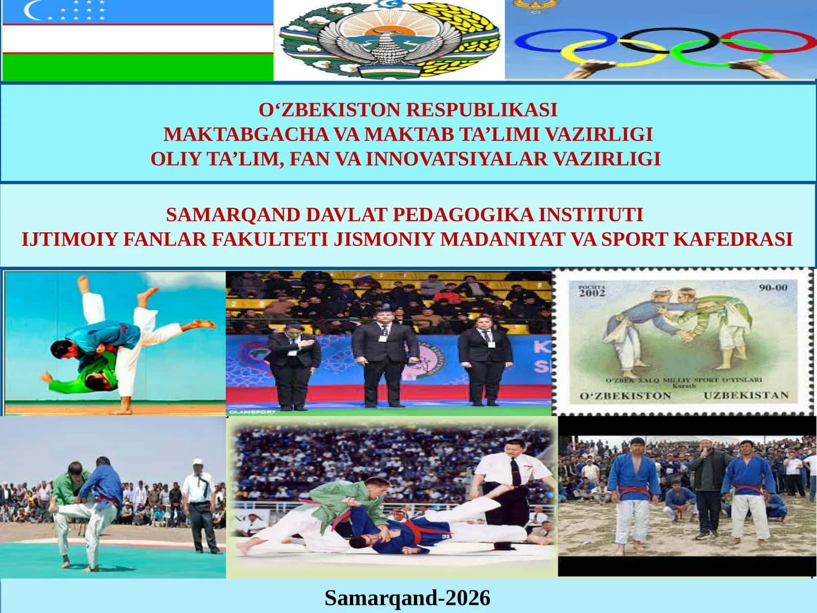 Kurash musobaqalarni tashkil etish va hakamlik qilish nazariyasi