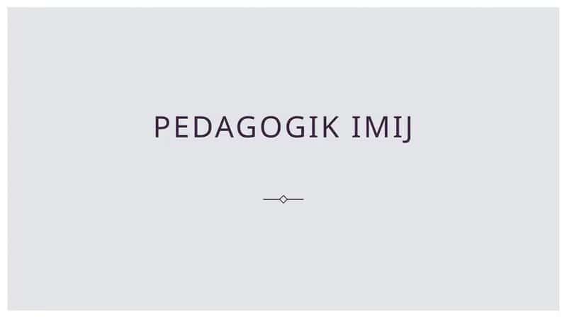 Pedagogik imij