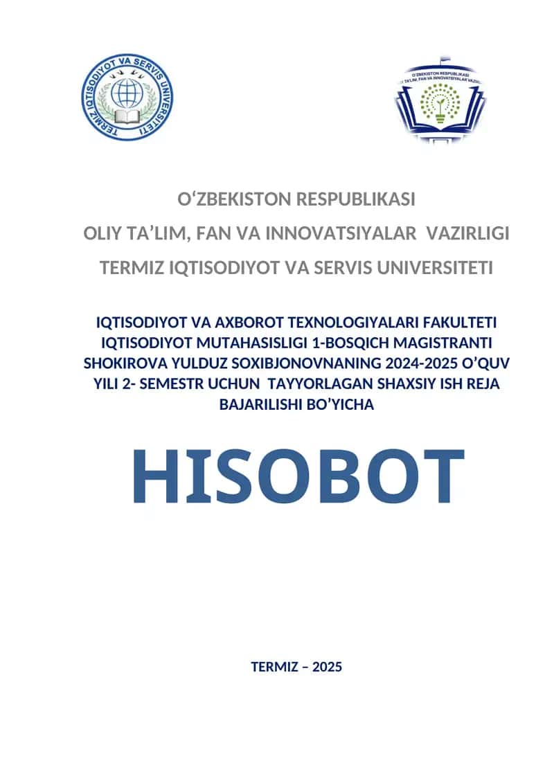 Aholi bandligini taminlash va mehnat bozorini rivojlantirishda kichik biznes va xususiy tadbirkorlikning o’rni