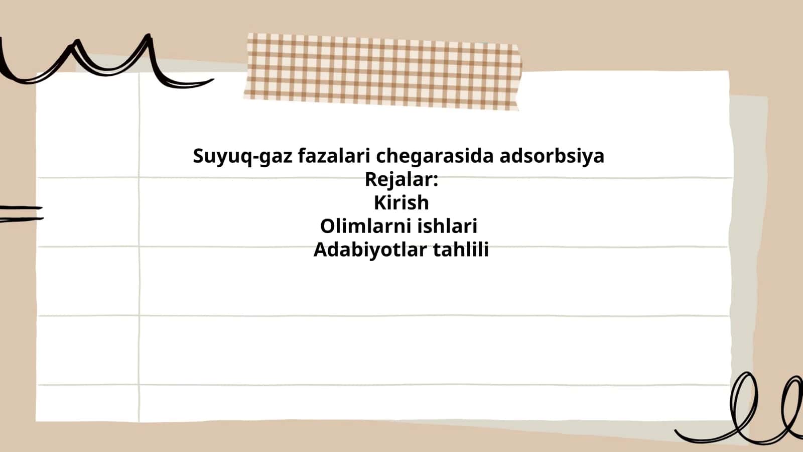 Suyuq-gaz fazalari chegarasida adsorbsiya