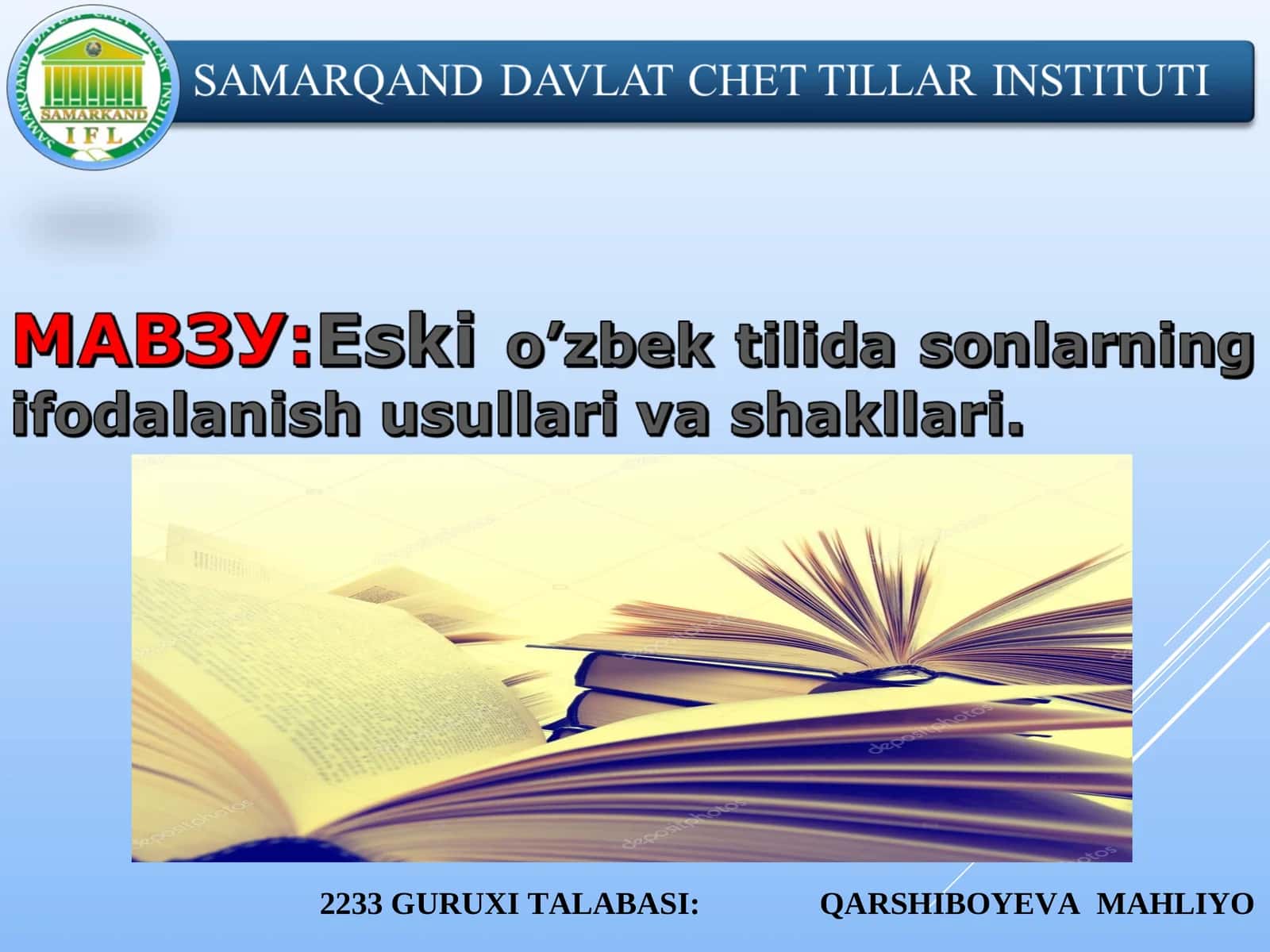 Numerativ so’zlar