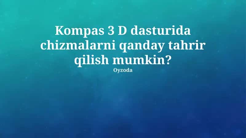 Kompas 3 D