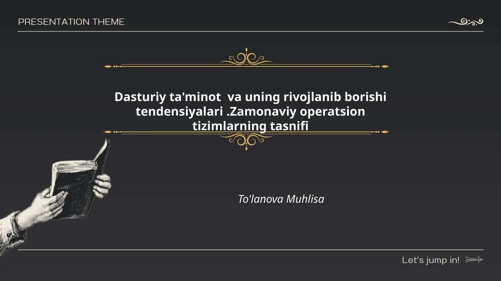 Zamonaviy Operatsion Tizimlar