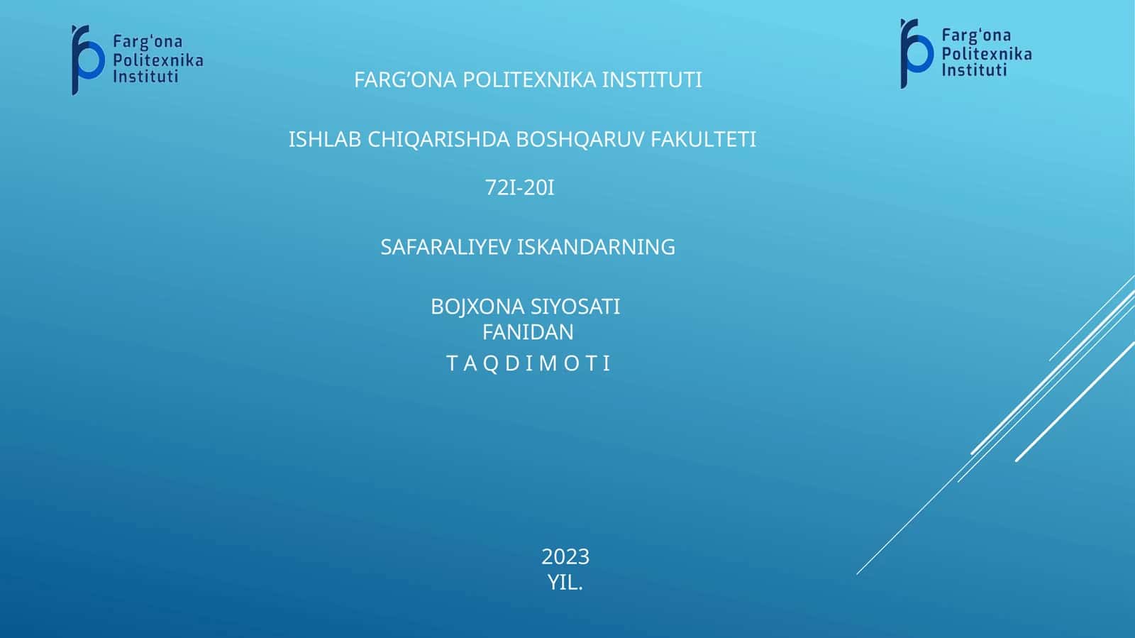 BOJXONA SIYOSATI