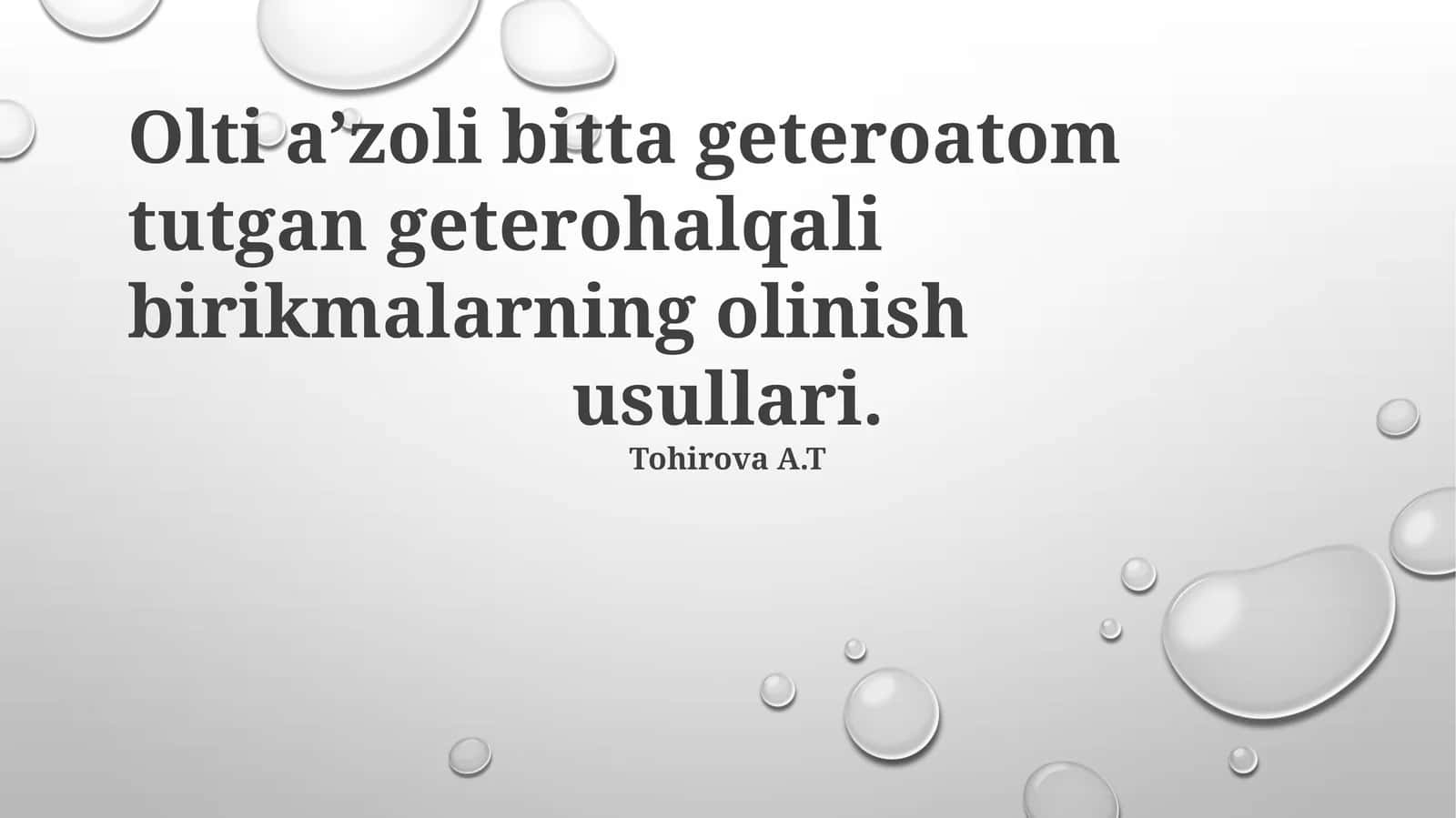 Zamonaviy sintetik metodologiyalar