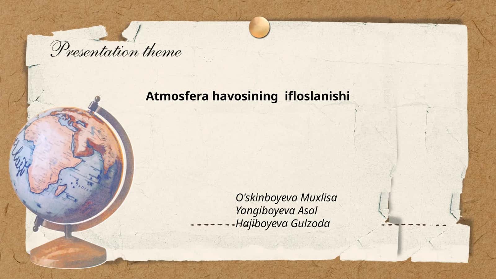Atmosfera havosining ifloslanishi