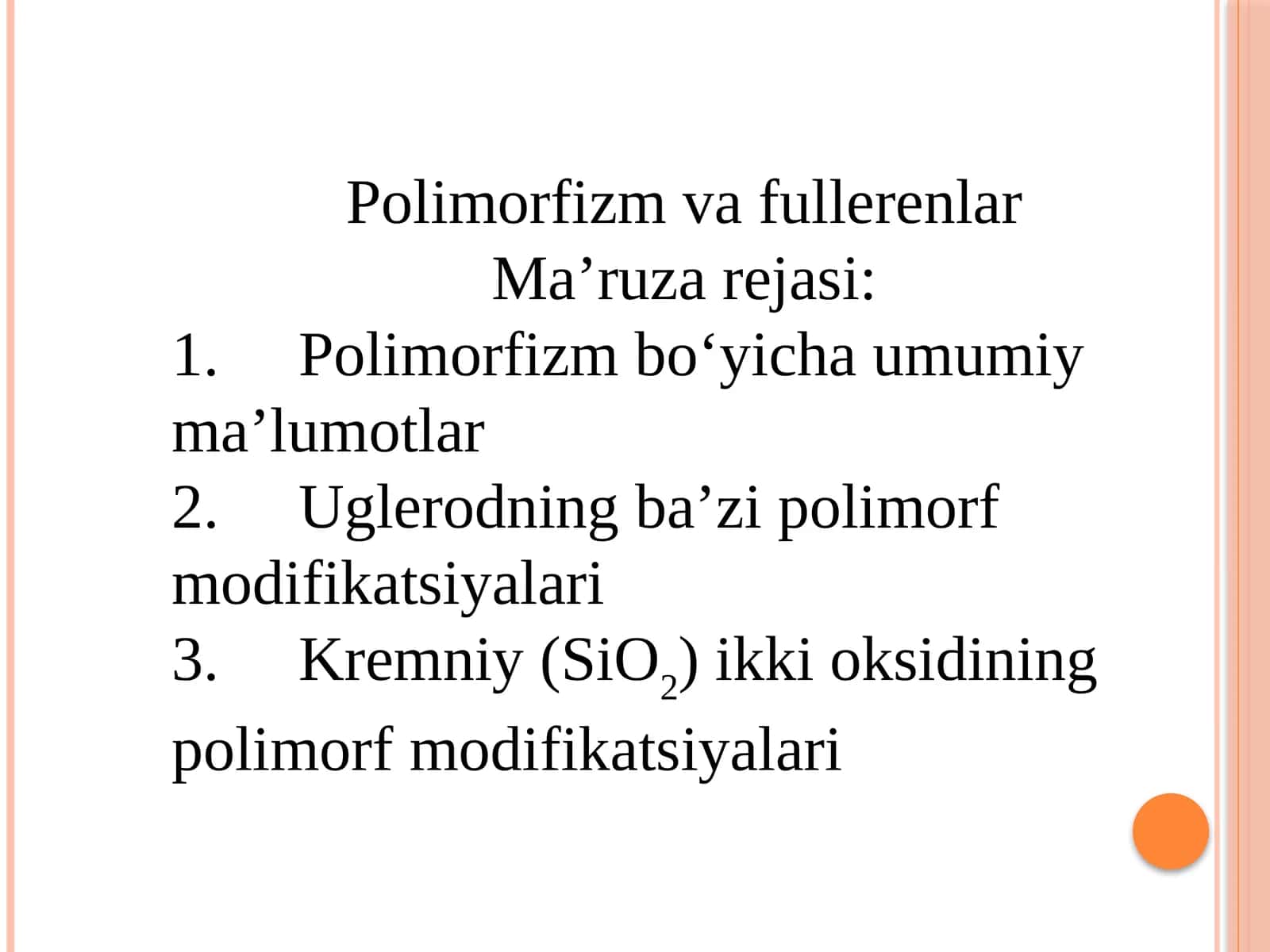 Polimorfizm va fullerlar