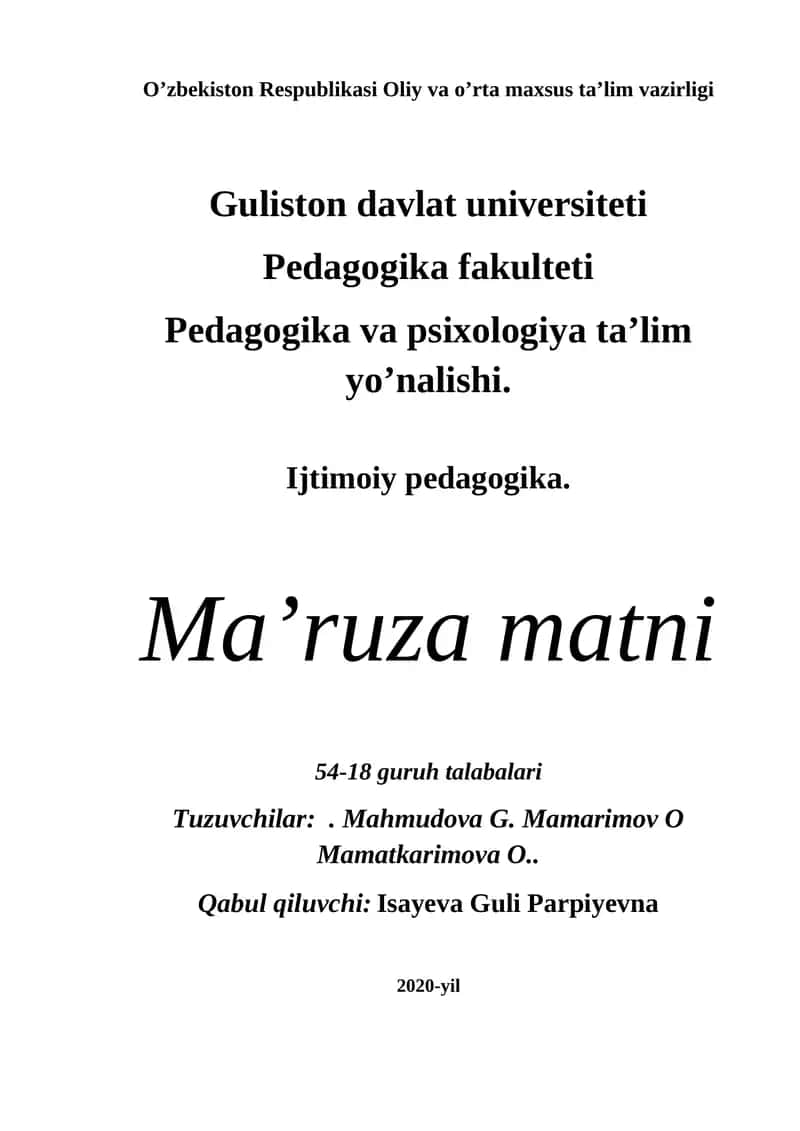Ijtimoiy pedagogik-texnalogiyani ishlab chiqish va realizatsiyalash sxema algoritmini tuzish