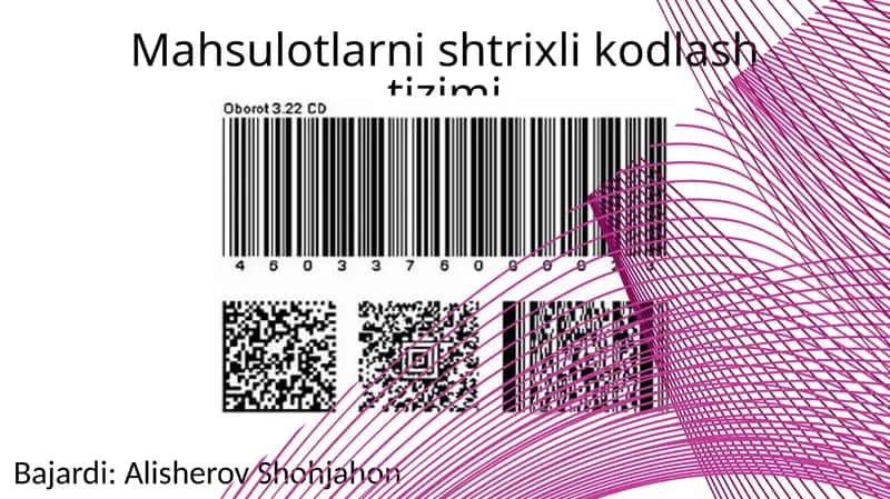 Mahsulotlar nishtrixlik odlash tizimi