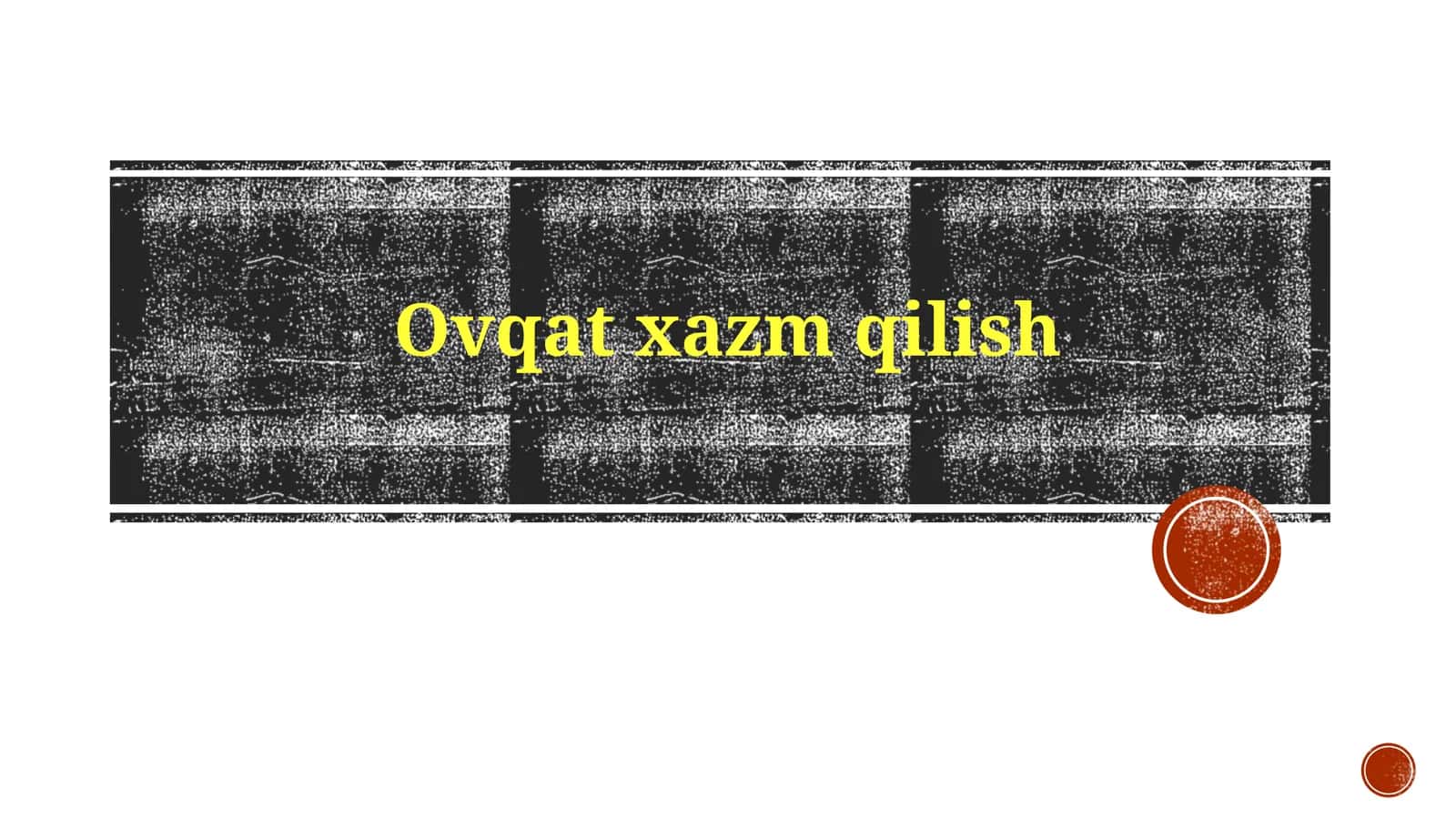 Ovqatxazmqilish