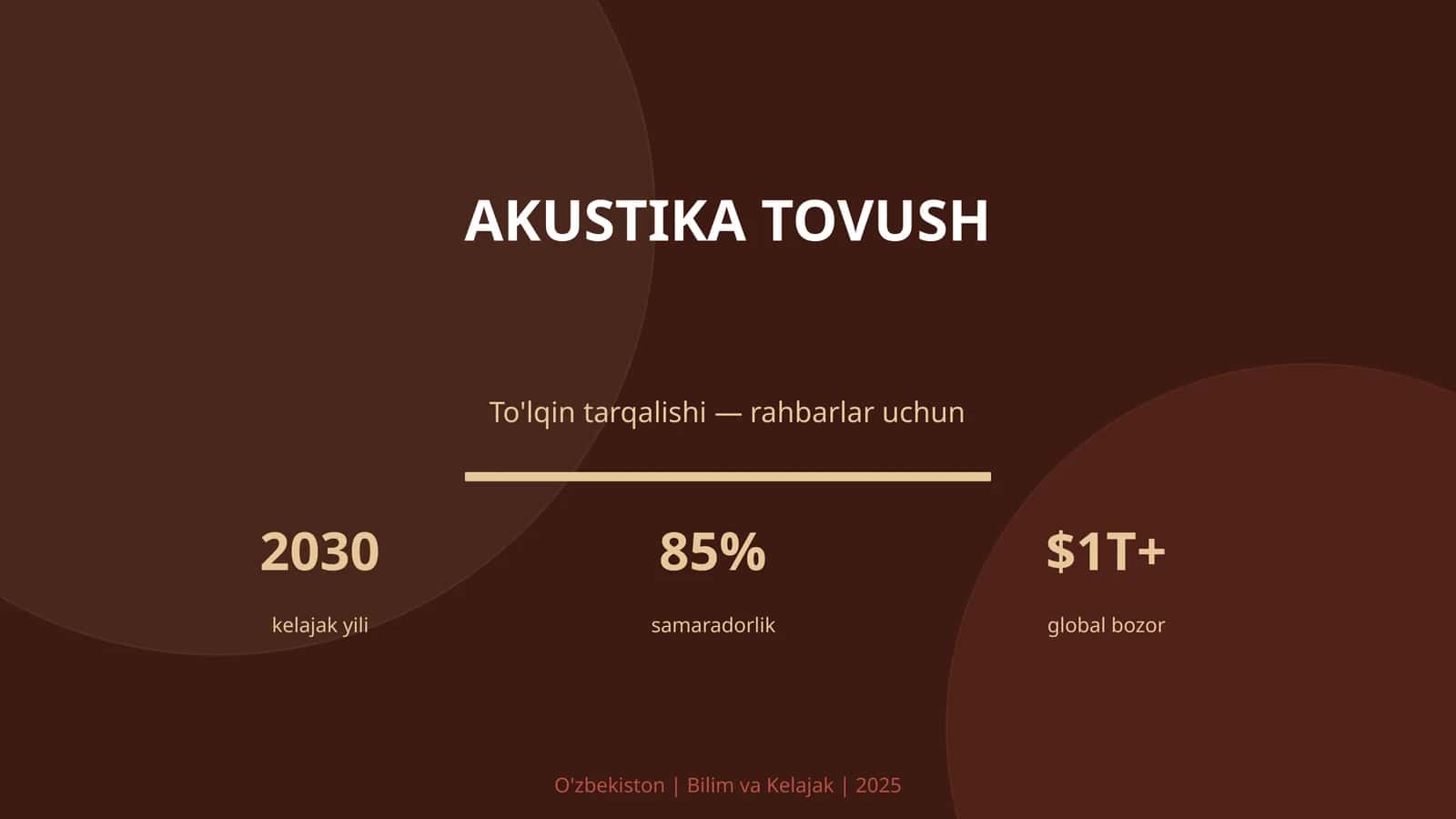 AKUSTIKA TOVUSH