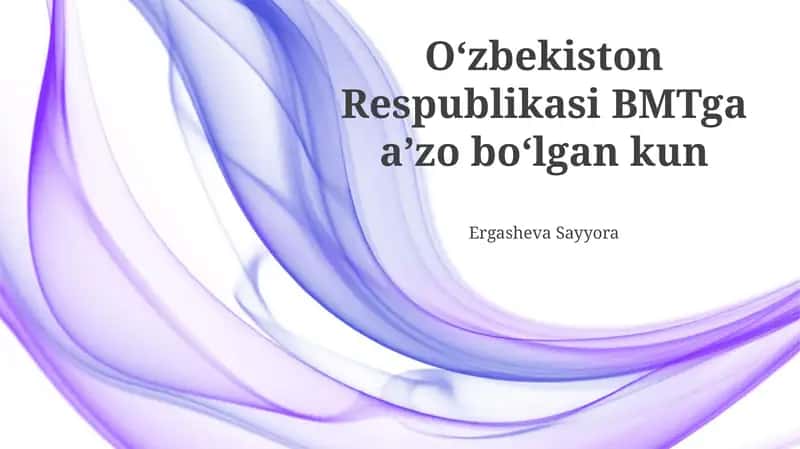 Oʻzbekiston Respublikasi BMTga a’zo bo‘lgan kun