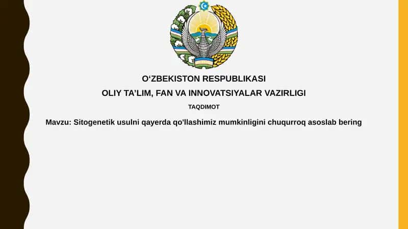 Sitogenetika usullar