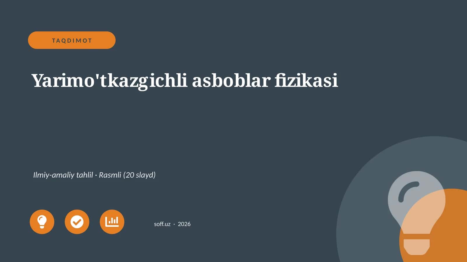 Yarimo'tkazgichli asboblar fizikasi