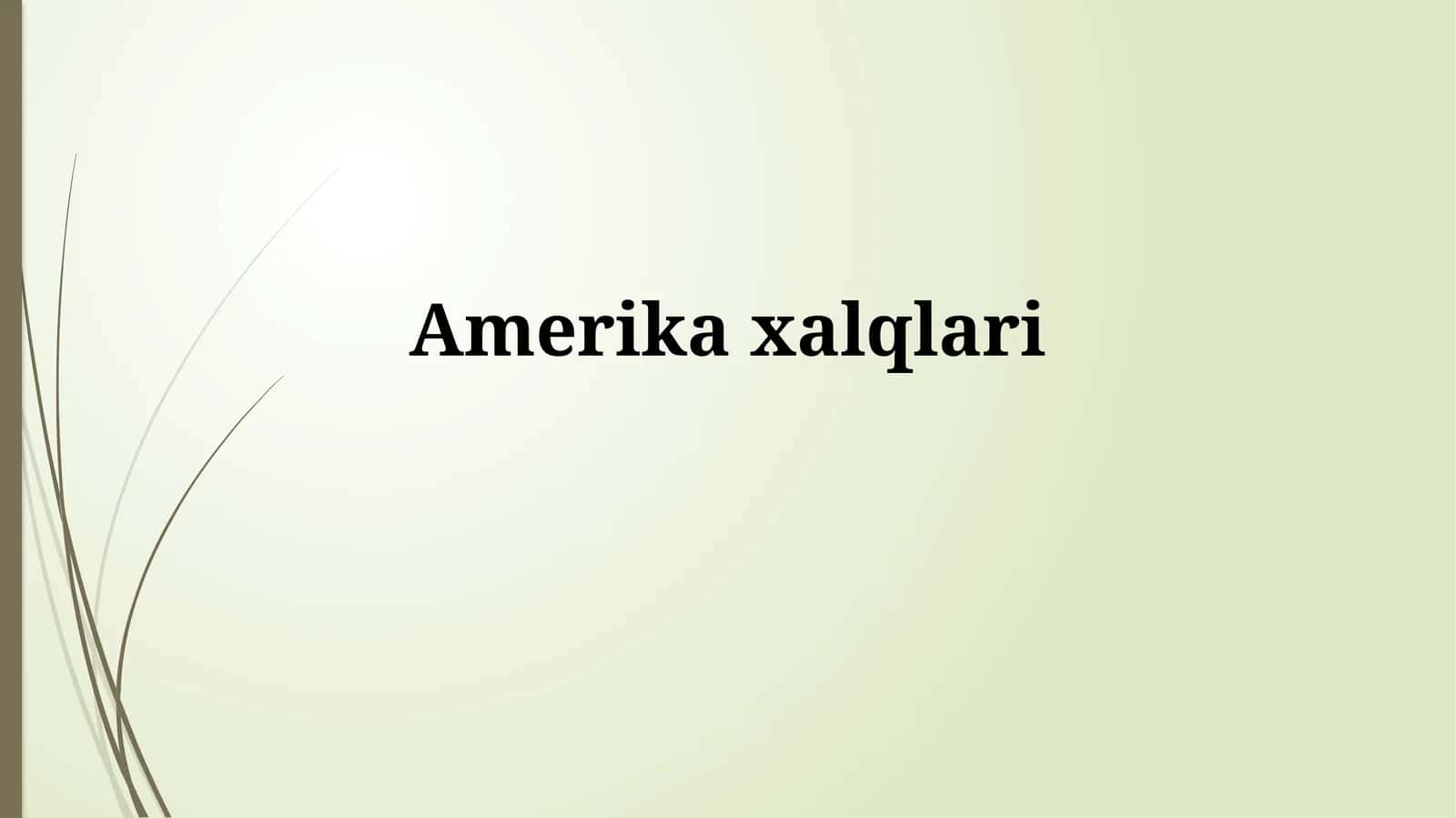 Amerikaxalqlari