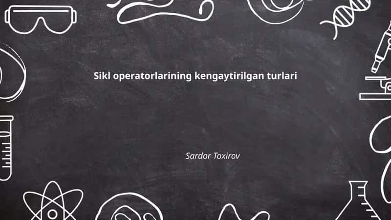 Ichma-ich sikl operatorlari