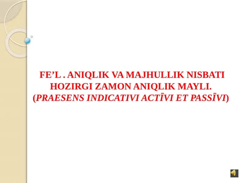 Aniqlik va majhullik nisbati